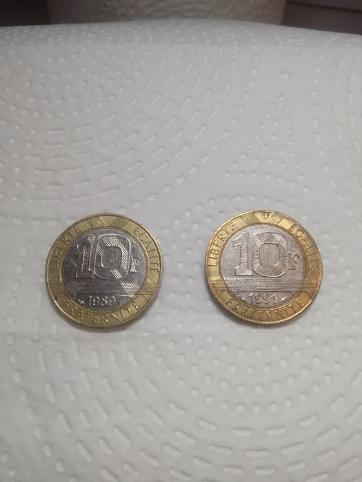 .Lote de 3 Moedas de 1989, 1991 e 1974/77