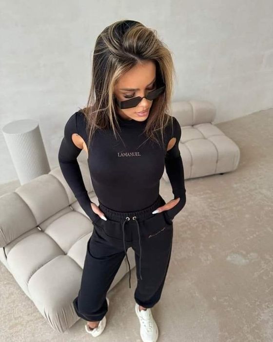 Body LaManuel Kream XS S M L biale beżowe czarna