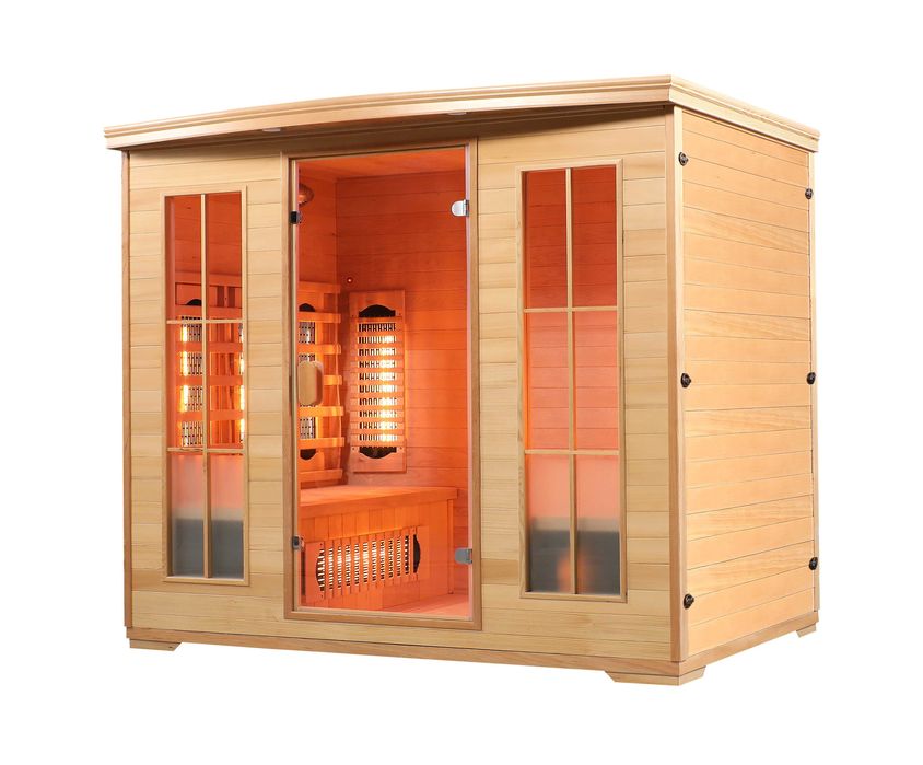 Sauna Infrared Ravenna 4os z 10 Prom. Kwarcowych w Pełnym Spectrum