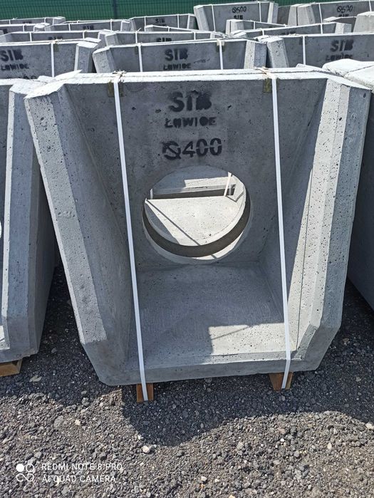 mur na przepust ,przyczółki betonowe fi 400
