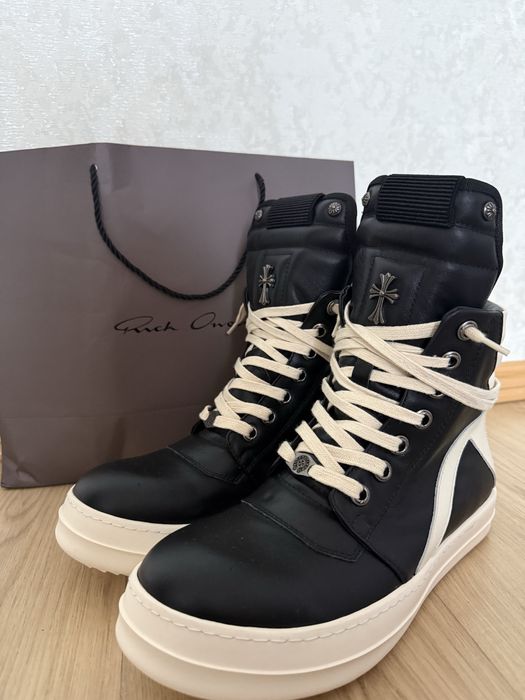 Кросівки Rick Owens Geobasket x Chrome Hearts | рик овенс