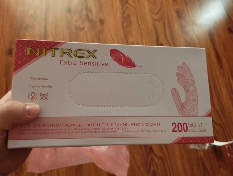 Рукавички нітрилові неопудрені