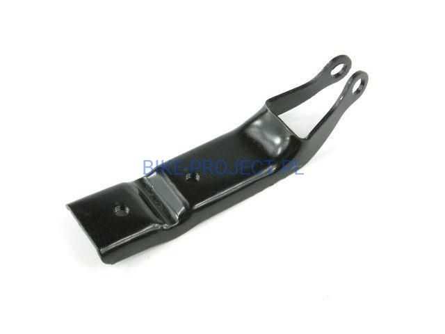 Uchwyt lampy przedniej pod kosz rowerowy mocowanie zaczep wysięgnik