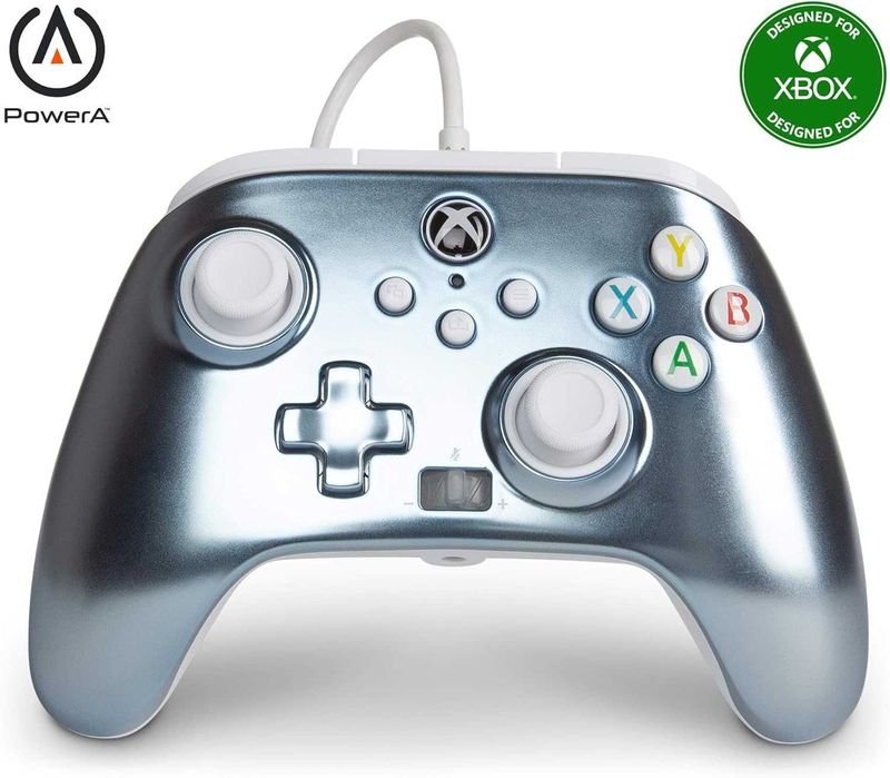 Pad PowerA Enhanced Metallic Ice do Xbox Series X/S, Xbox One, PC Przewodowy