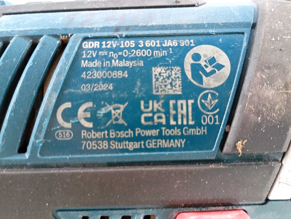 Bosch GDR 12V-105 Professional Zakrętarka Udarowa 105 Nm Sam Korpus Body
