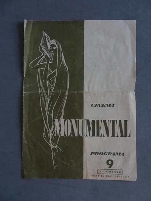 Antigo programa cinema monumental Confidente de Senhoras