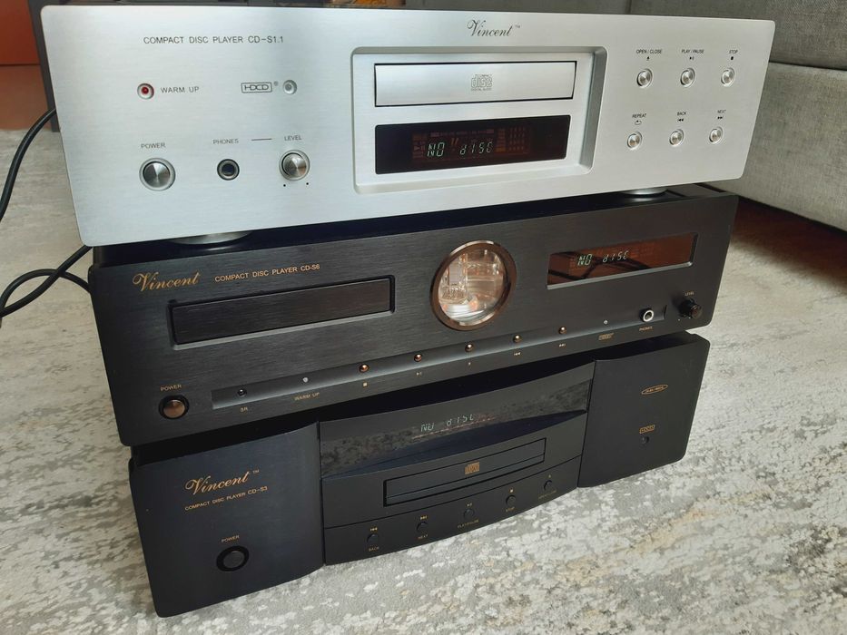 Гібридний CD програвач Vincent CD-S1.1 , CD-S3 , CD-S6 , XLR , лампа