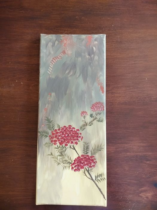 Ibraz olejny płótno  jarzębina