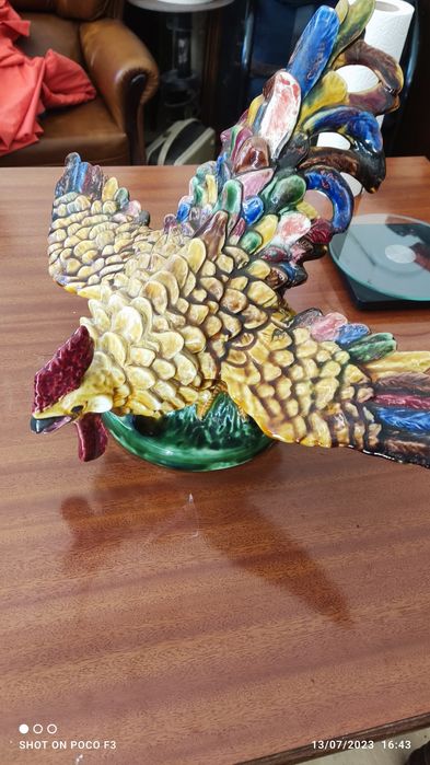 Galo em loiça Caldas