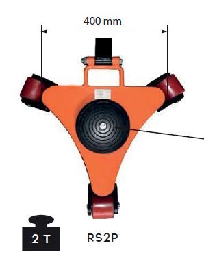 Tanquetas Patins Rolos de Carga Carregadores Giratórios 2 e 4 Ton