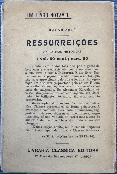 Fernando Pessoa - Inquerito Literario de Boavida Portugal - 1915