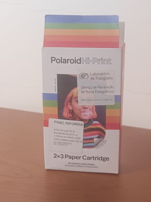 Polaroid iPrint 2x3 Paper Cartridge | 10 folhas | Novo e selado