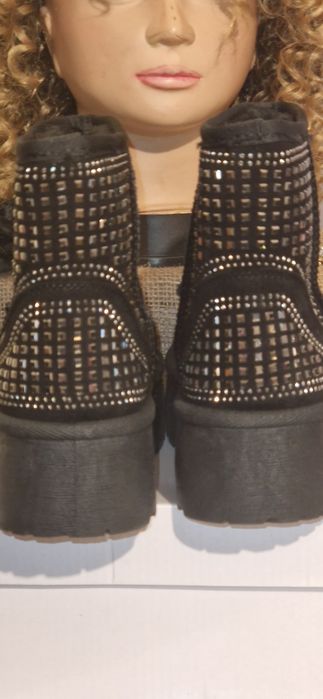 Śniegowce damskie czarne ala ugg