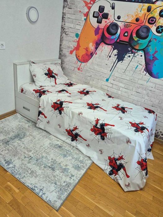 Дитяча постільна білизна Спайдермен Spider-Man 100% бавовна Туреччина.Є пошиття.