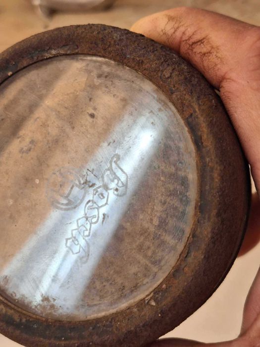 Bosch Rotodyn stara lampa z logo na szkle.