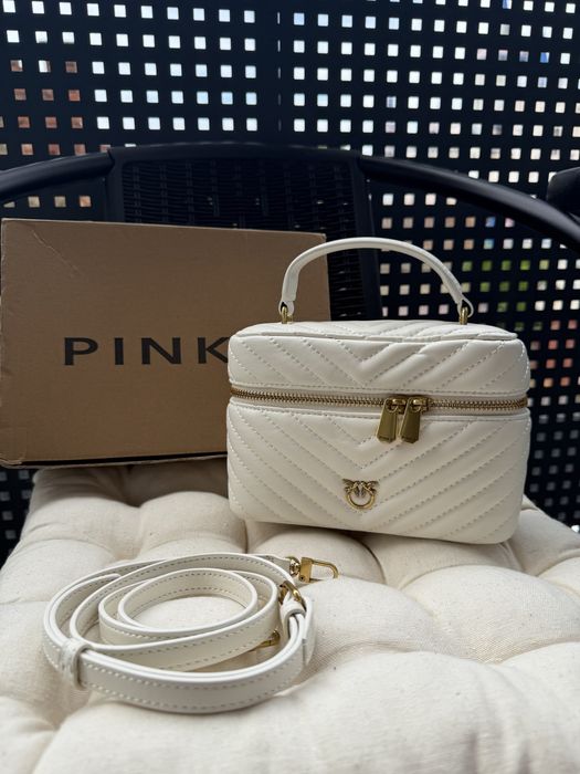 Жіноча сумка Pinko Mini Vanity Bag / біла / нова