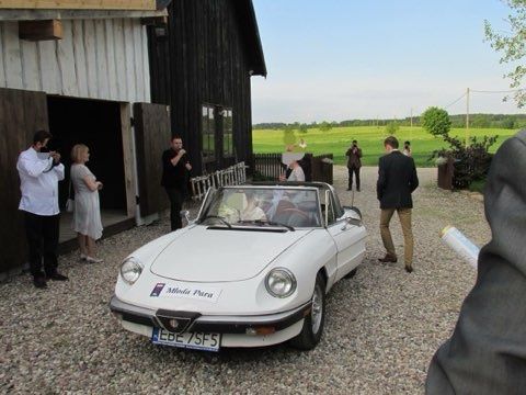 Wynajem auta do ślubu  alfa romeo spajder