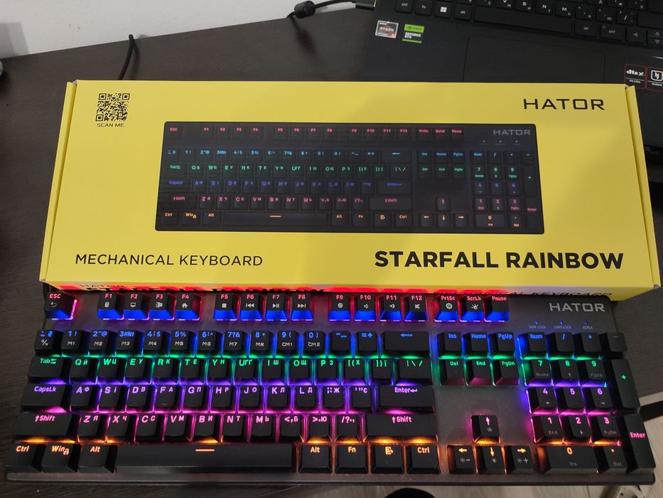 клавіатура hator starfall rainbow htk 608