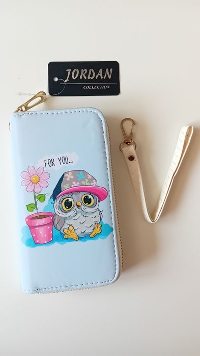 Nowy! Cute portfel niebieski "For You"