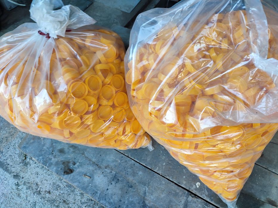 Кришка для ПЕТ пляшок 3л, 5 л, 6л, лійка до каністри 4 л синя, запашка