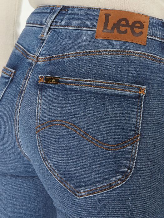 Lee W32 L33 Spodnie Damskie Jeansy Niebieskie Foreverfit D2330