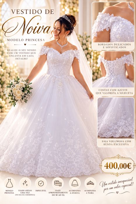 Vestido de noiva princesa