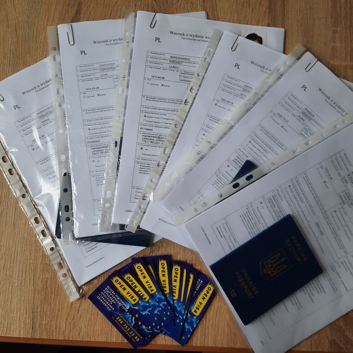 Польська робоча віза на 1 рік за 3500 грн, віза без присутності