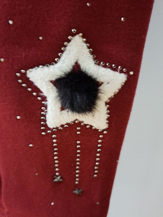 Leguins cardadas bordeaux 12 anos