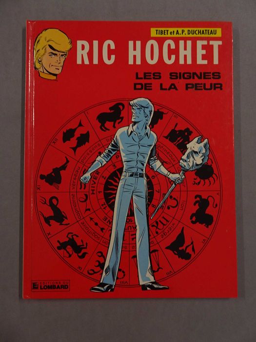 Livro BD Banda Desenhada em francês Ric Hochet Les Signes De La Peur (capa dura) Editions du Lombard