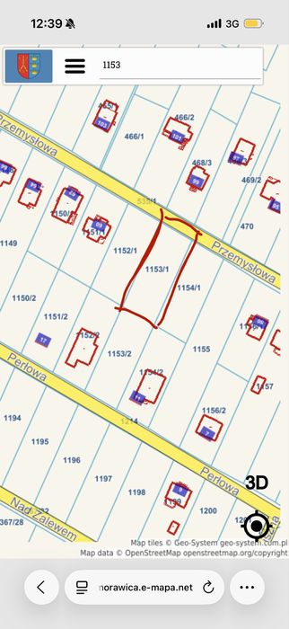 Działka 1000 m² Brzeziny, ul. Przemysłowa - Widok 2