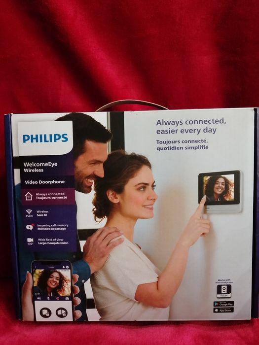 Bezprzewodowy kolorowy wideodomofon PHILIPS WelcomeEye Wireless