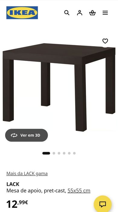Mesa Lack IKEA nova