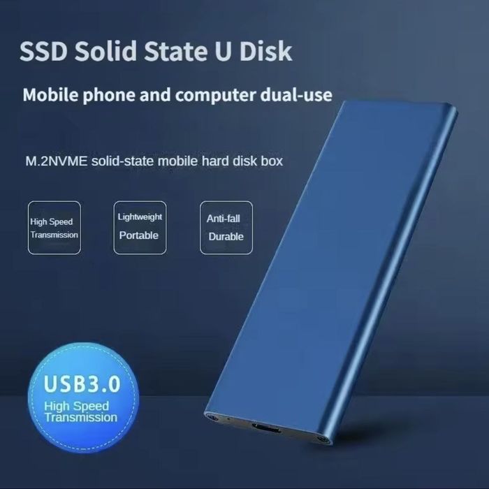 SSD 2TB мобільний жорсткий диск для телефонів та пк накопичувач