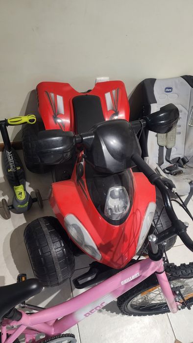 Moto 4 Elétrica para Criança – Vermelha – Bom Estado