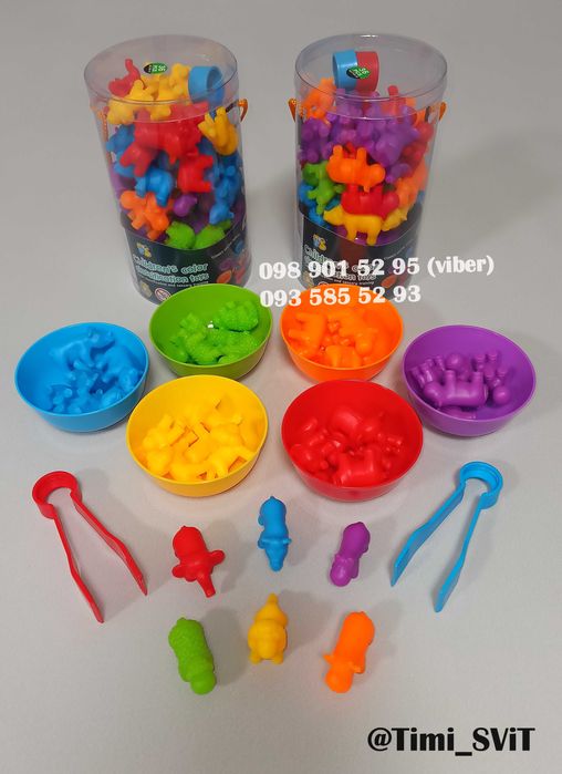 Игра сортер по цветам математическая развивающая игра монтессори