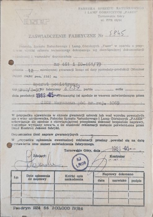 Aparat ODO powietrzny Faser APS 2/2-50