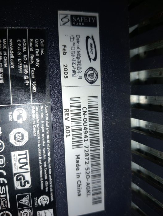 Monitor Dell E173FPf