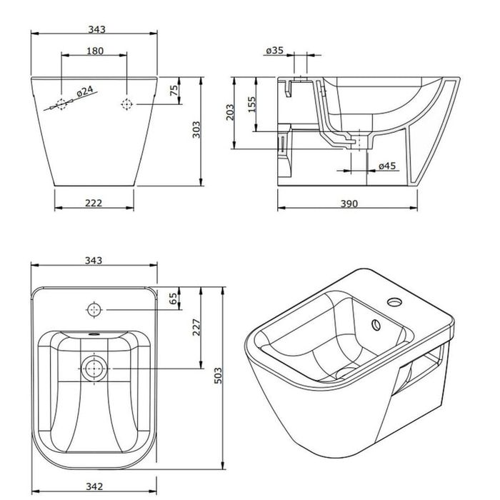 Bidé Sanindusa Look