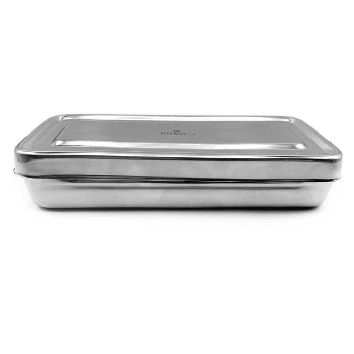 Caixa Porta Instrumentos Inox 17x7 cm