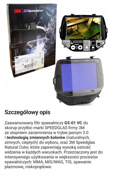 Filtr spawalniczy do przyłbicy 3M Speedglas G5-01VC