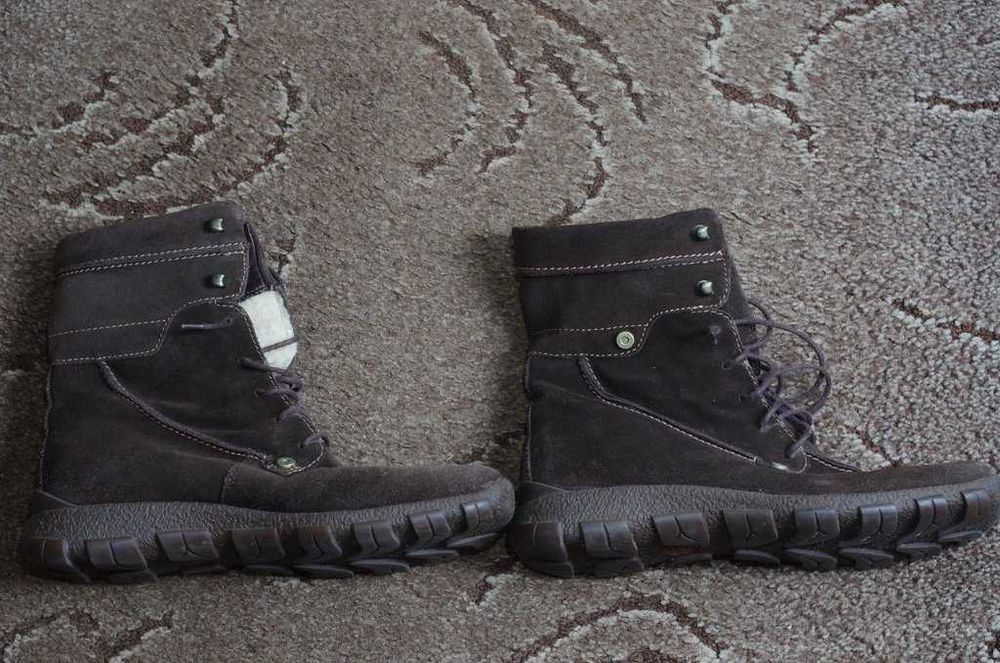 Zimowe damskie buty 39 Ecco ocieplane skóra