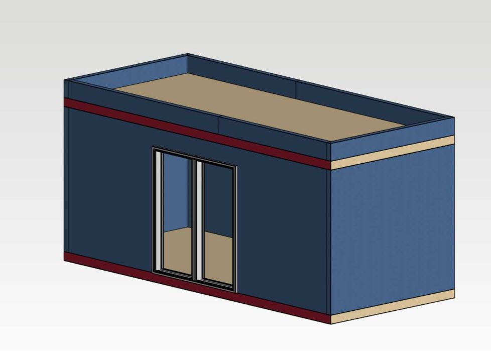 Módulo 2,9X6,5 Metros (18.85m2) LSF