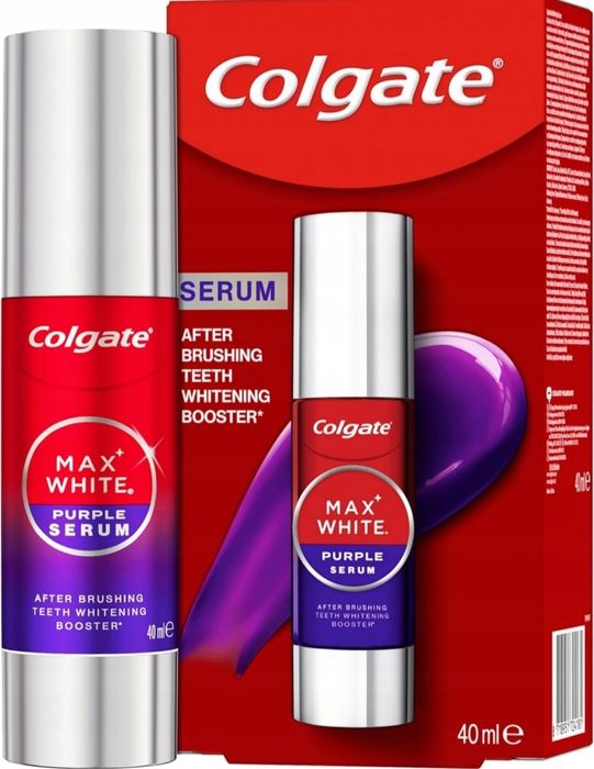 Colgate Max White Purple Serum fioletowe 40ml podwójna aktywna formuła