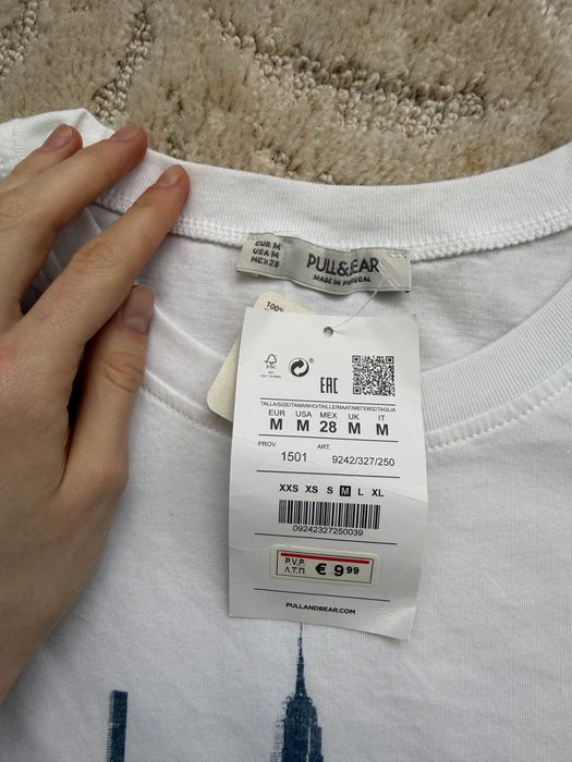 Футболка кроп pull&bear розмір m