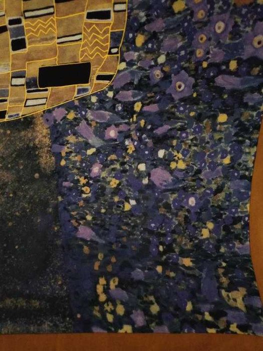 Шовкова хустка з принтом картини Густава Клімта «Золота Aдель»