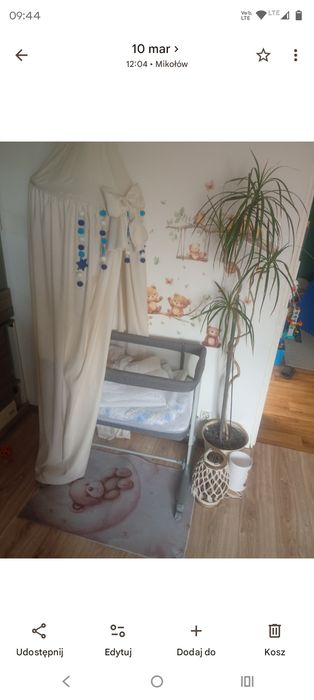 Łóżeczko dziecięce dostawka do łóżka