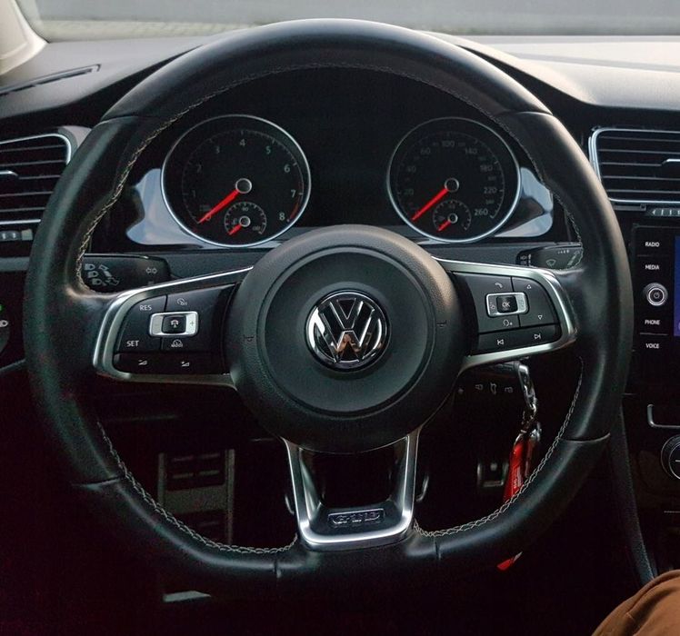 Vw Golf 7 kierownica gtd z poduszka łopatki multifunkcja acc kompletna