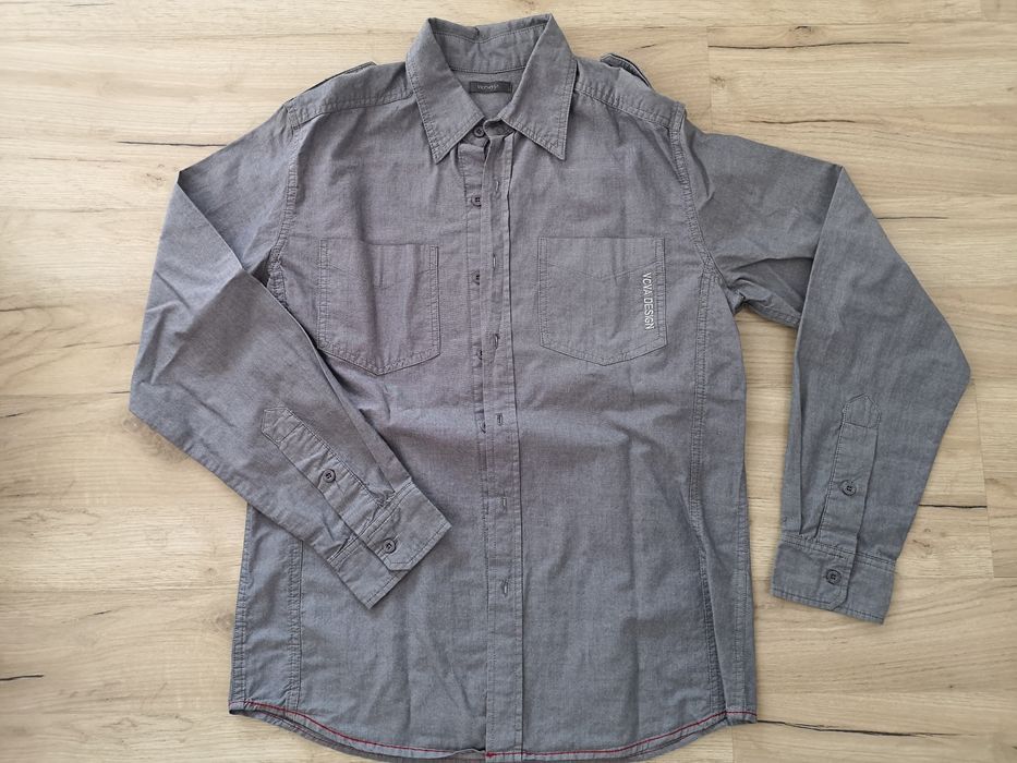 Koszula szara dla nastolatka