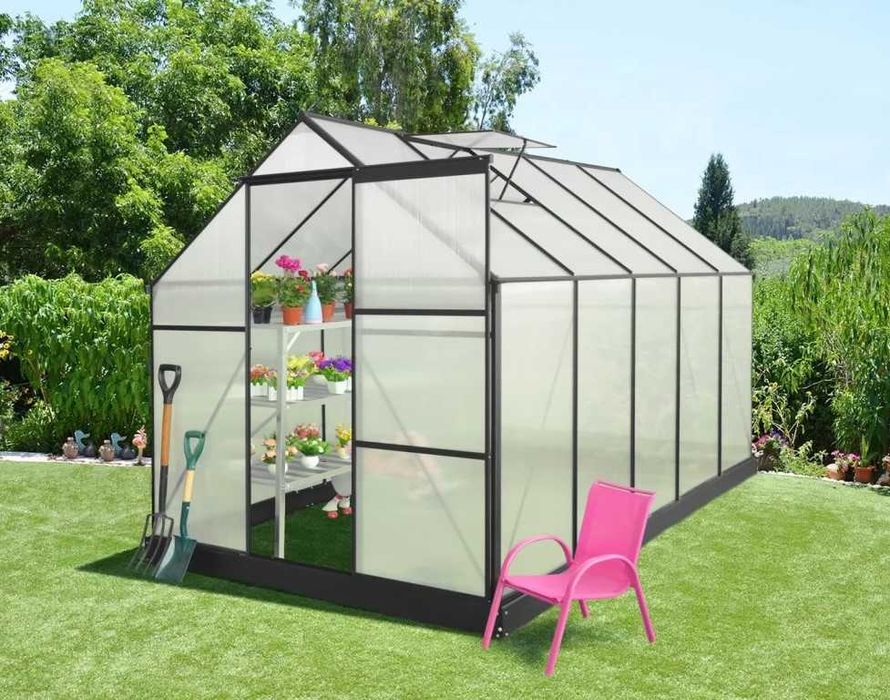 PROMOCJA Szklarnia ogrodowa 5,89 M2 aluminiowa darmowa dostawa