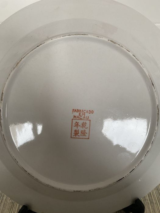 Prato de porcelana antigo chines